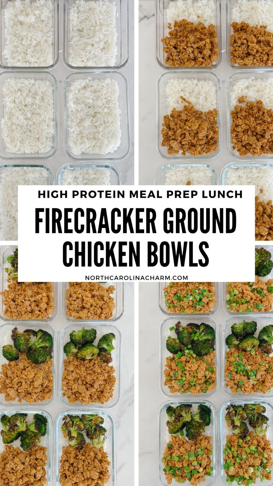 Firecracker Ground Chicken Bowls