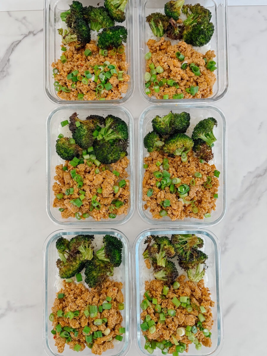 Meal Prep Ground Chicken Bowls