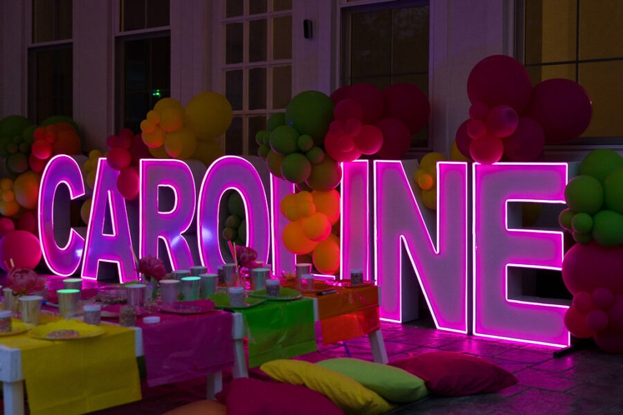 Glow In The Dark Party Marquee Letter Lights
