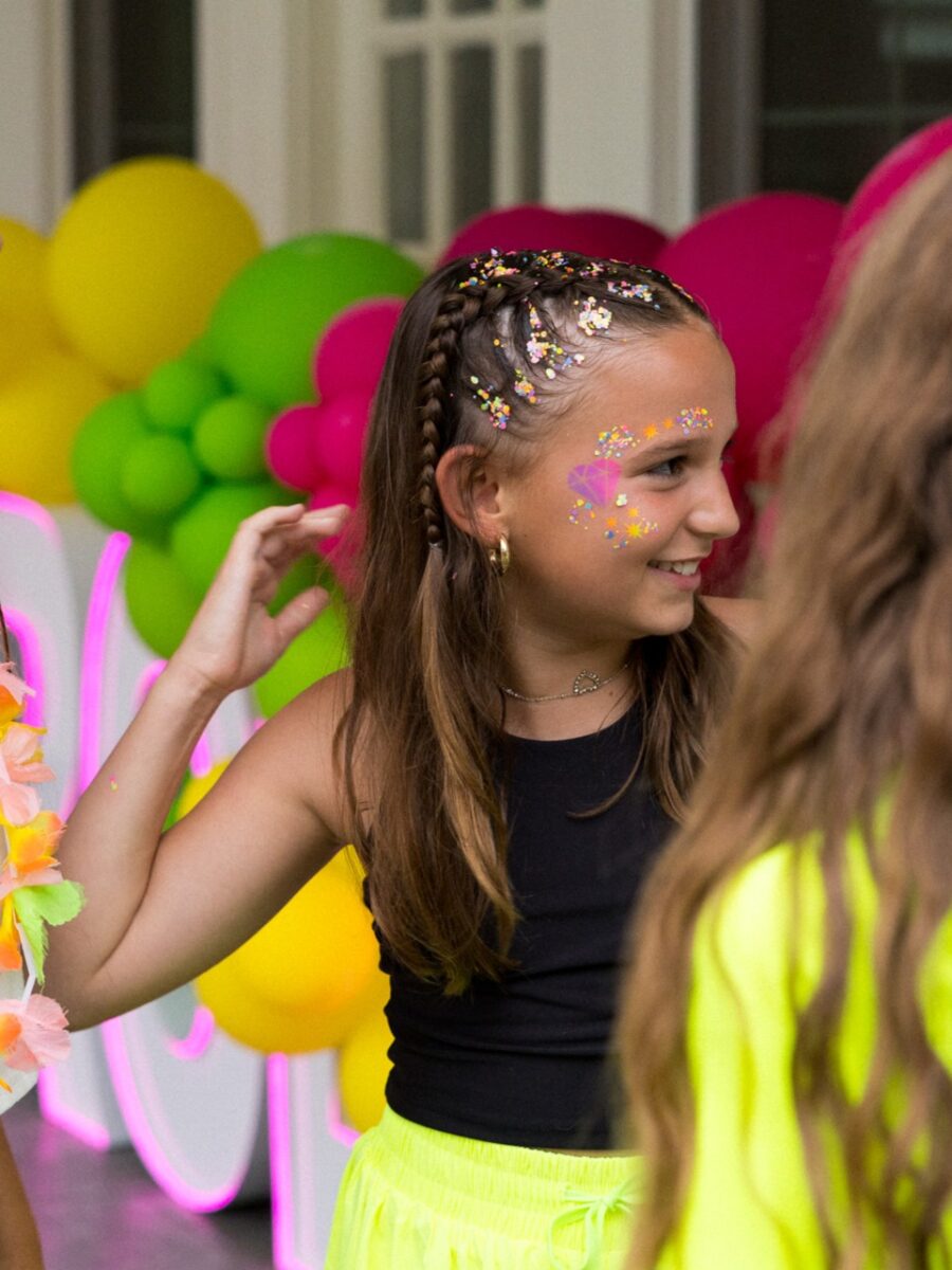 Glow In The Dark Party Glitter Hair Braids