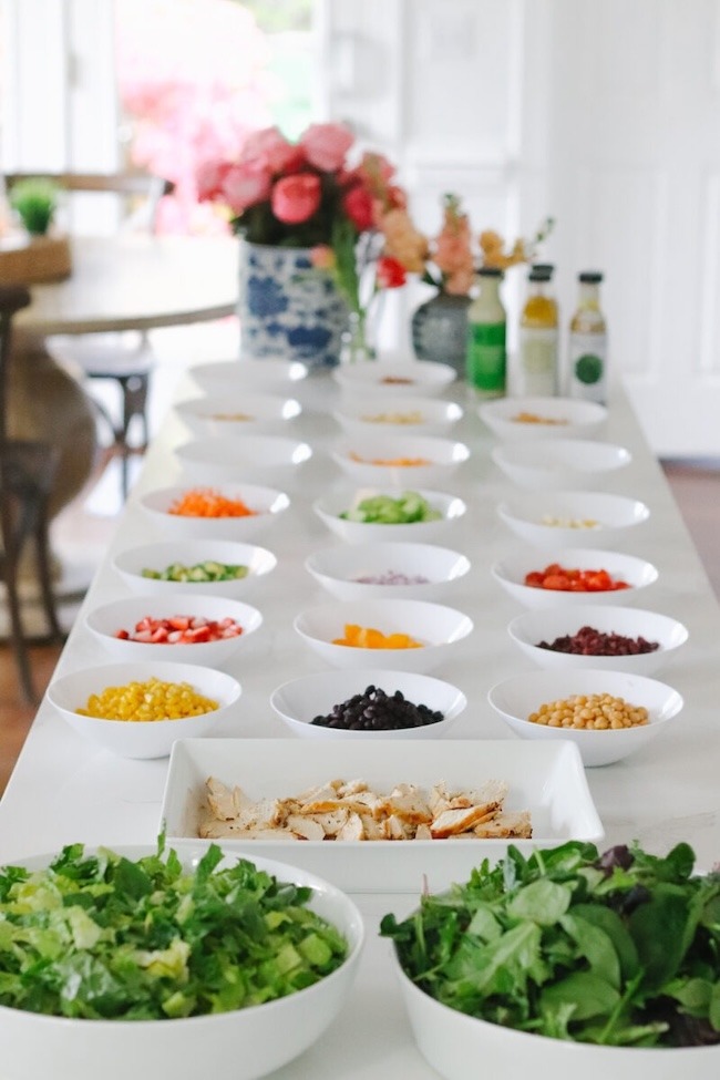 build your own salad dinner club