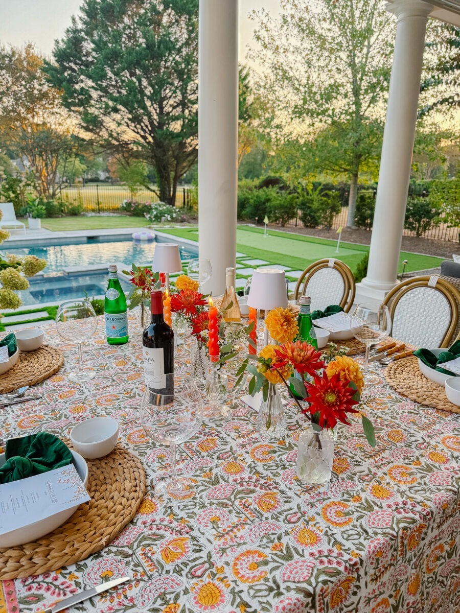 Supper Club Autumn Table Setting