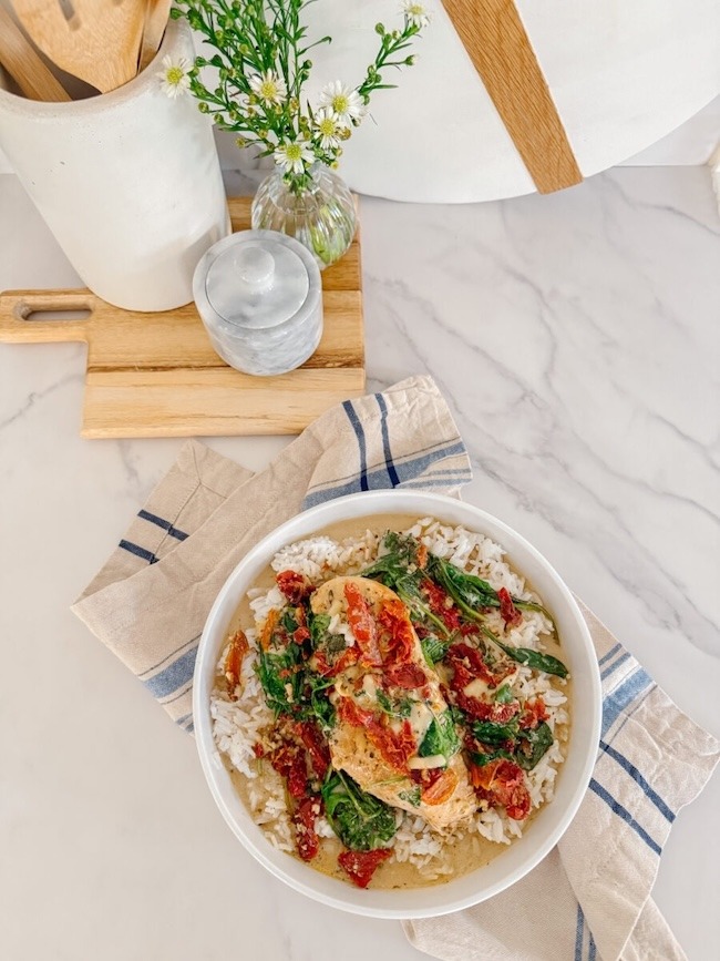 Crock Pot Tuscan Chicken