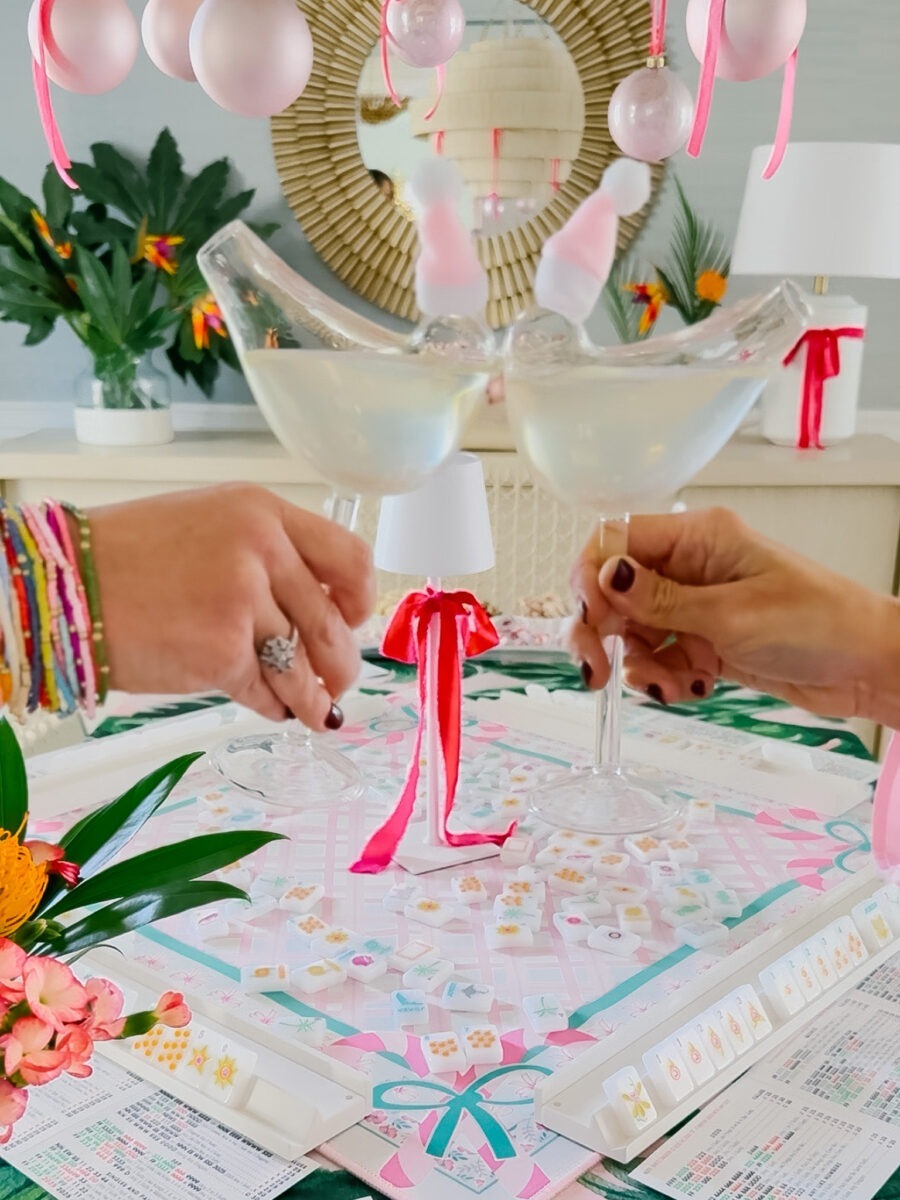 Christmas Mahjong Bam Bird Martinis